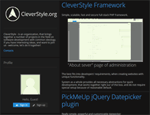 Tablet Screenshot of cleverstyle.org